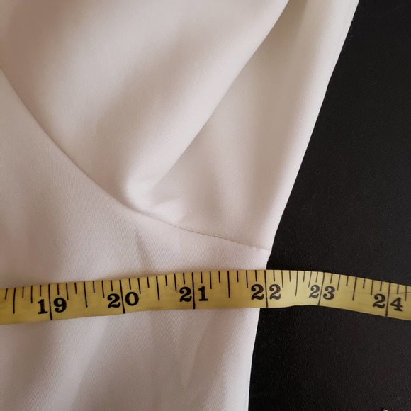 ELOQUII White Mock Neck Flare Sleeves Midi Dress 20 - Picture 10 of 11